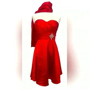 NWT- ASPEED USA red formal Christmas dress
